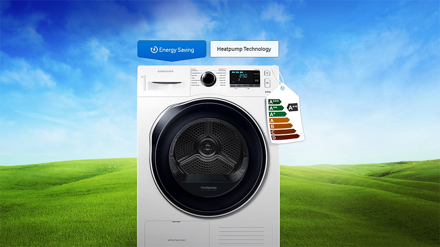 Le sèche-linge DW90M6200CW Samsung 